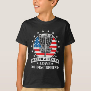 Camiseta Bandera Americana Disc Golf Búsqueda Y Rescate 4 D