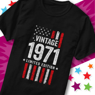 Camiseta Bandera Americana Edición Limitada Estrellas Vinta