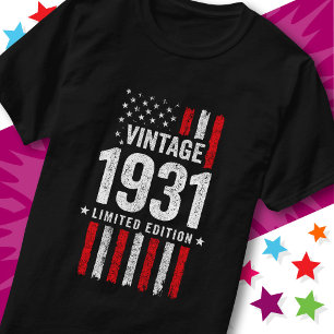 Camiseta Bandera Americana Edición Limitada Estrellas Vinta