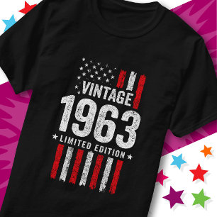 Camiseta Bandera Americana Edición Limitada Estrellas Vinta