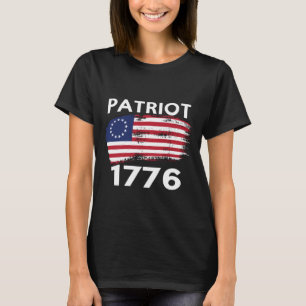 Camiseta Bandera americana el 1776 patrióticos de Betsy