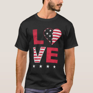 Camiseta Bandera Americana El Azul Blanco Rojo 4 De Julio S