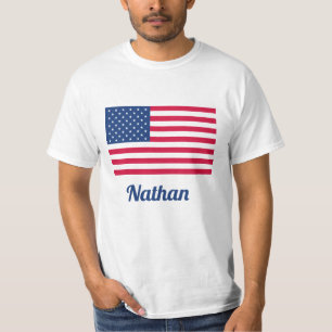 Camiseta Bandera americana el   personalizado