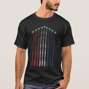 Camiseta Bandera Americana Estados Unidos Combatiendo Jet C