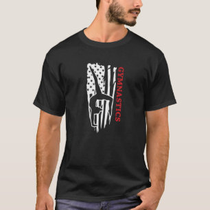 Camiseta Bandera Americana Estados Unidos Gimnasia Patrióti