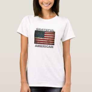 Camiseta Bandera Americana - Estadounidense Agradecido
