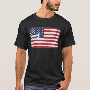 Camiseta Bandera Americana Fuera de la Carretera 4 de julio