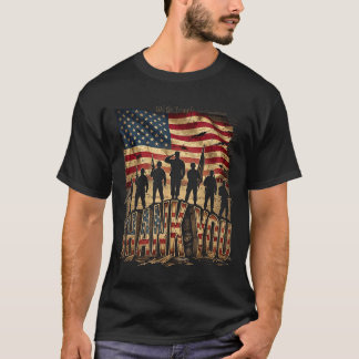 Camiseta bandera americana gracias veteranos orgulloso día 