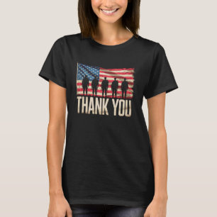 Camiseta Bandera Americana Gracias Veteranos Orgulloso Vete