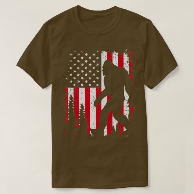 Camiseta Bandera Americana Grande 4 De Julio (2) (Diseño del anverso)