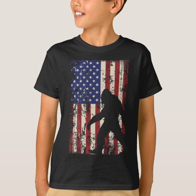 Camiseta Bandera Americana Grande 4 De Julio Patriótico (Anverso)