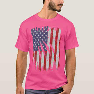 Camiseta Bandera Americana Grizzly Bear Vintage Usa Xxx H