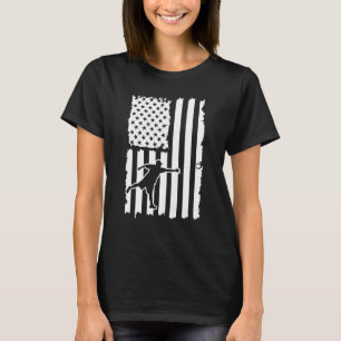 Camiseta Bandera Americana Horseshoe lanzando picor de herr