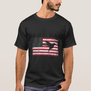Camiseta Bandera Americana Hummingbird Bird Lover 4 De Juli