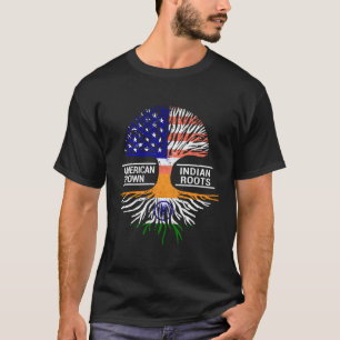 Camiseta Bandera americana India Rota a familia punjabí H