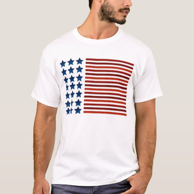 Camiseta Bandera americana intrépida (Anverso)