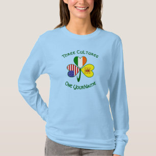Camiseta Bandera americana irlandesa del león escocés perso