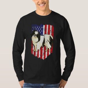 Camiseta Bandera Americana Japanese Chin 4 De Julio EEUU