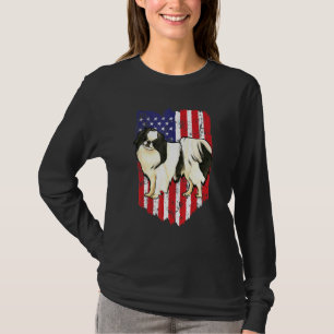 Camiseta Bandera Americana Japanese Chin 4 De Julio Usa
