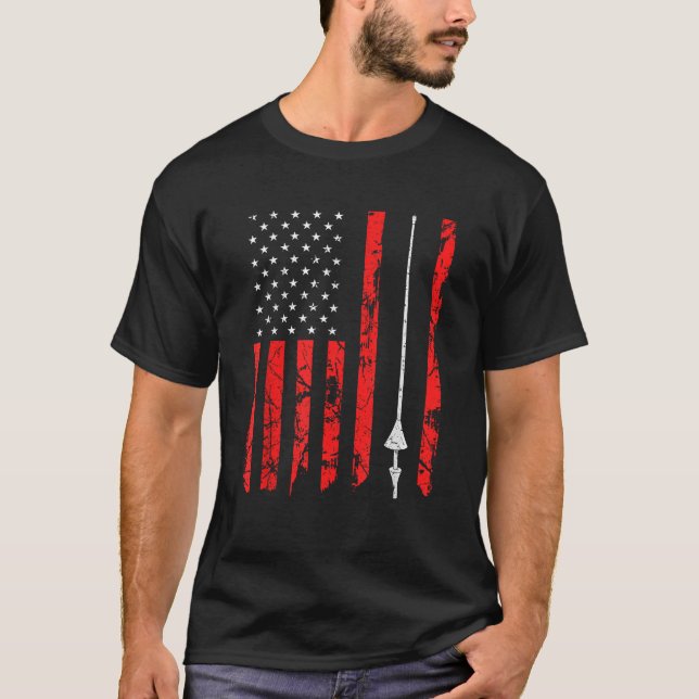 Camiseta Bandera americana Jousting Lance (Anverso)