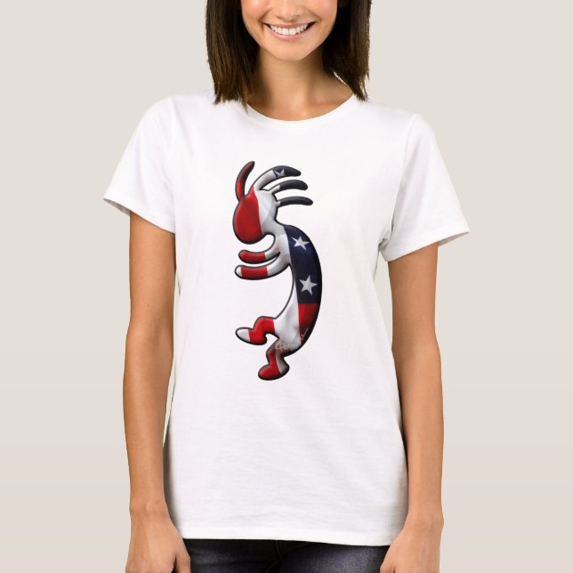 Camiseta Bandera americana Kokopelli (Anverso)