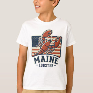 Camiseta Bandera Americana Langosta de Maine