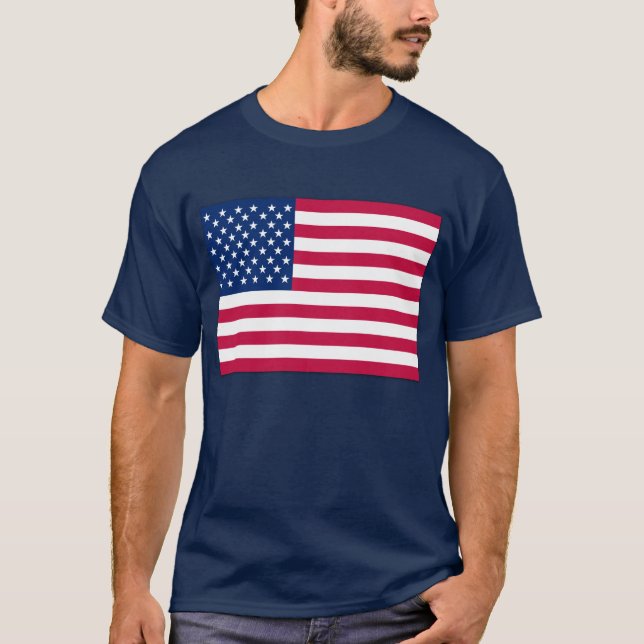 Camiseta Bandera americana los E.E.U.U. (Anverso)