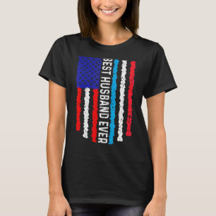 Camiseta Bandera Americana Luxemburgo Bandera Mejor Marido