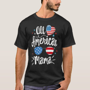 Camiseta Bandera Americana Mama 4 De Julio Patrio