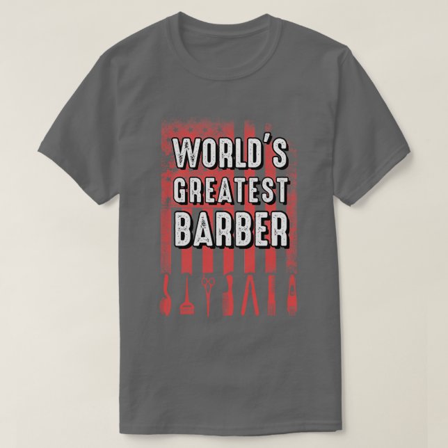 Camiseta Bandera Americana Más Grande De Estilo Barber Patr (Diseño del anverso)