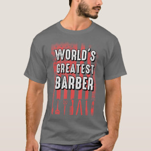 Camiseta Bandera Americana Más Grande De Estilo Barber Patr