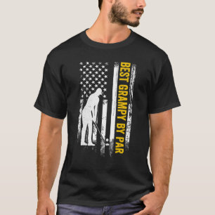 Camiseta Bandera Americana Mejor Grampy By Par Para Golf