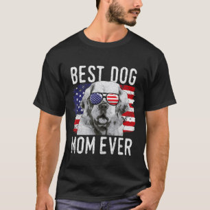 Camiseta Bandera Americana Mejor Madre Perro Ever Clumber E