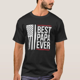 Camiseta Bandera Americana Mejor Papá del Mundo Regalo del