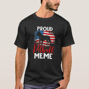 Camiseta Bandera Americana Meme Perro Pitbull Orgulloso Vin