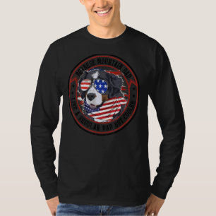 Camiseta Bandera Americana Mens 4 De Julio Montaña Da