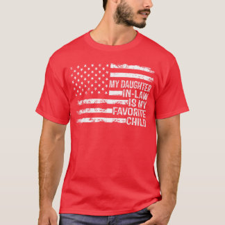 Camiseta Bandera Americana Mi Nuera es Mi Hija Favorita C