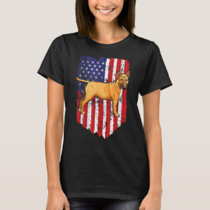 Camiseta Bandera Americana Miniature Bull Terrier 4 De Juli