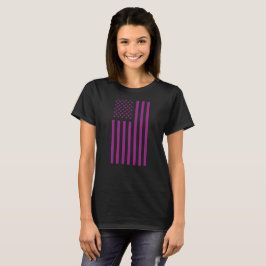 Camiseta Bandera Americana Morada