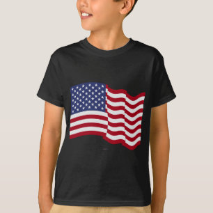 Camiseta Bandera Americana Ondeando