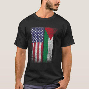 Camiseta Bandera Americana Palestina Usa Estados Unidos