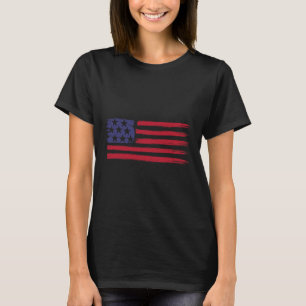 Camiseta Bandera Americana Para Hombres Mujeres Niño Niña P