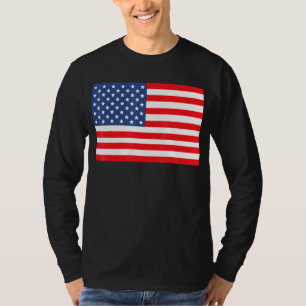 Camiseta Bandera Americana Para Hombres Mujeres Niños Chica