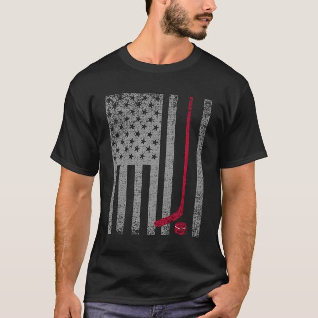 Camiseta Bandera americana patriótica de los E.E.U.U. del (Anverso)