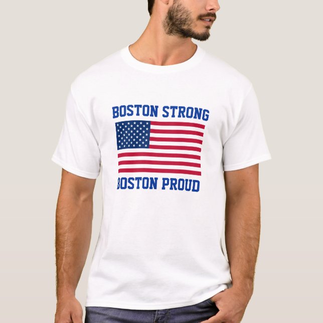 Camiseta Bandera americana patriótica fuerte y orgullosa de (Anverso)