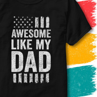 Camiseta Bandera Americana Patriótica Increíble Como Mi Pap