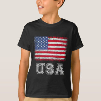 Camiseta Bandera Americana Patriótica Para Hombres Mujeres