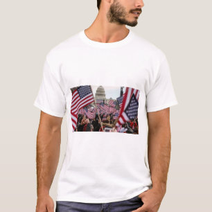 Camiseta Bandera Americana Patriótica USA Capitolio Liberta