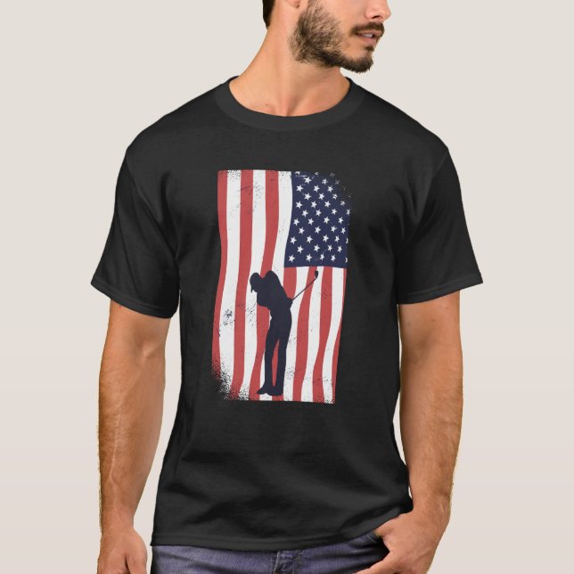 Camiseta Bandera Americana Patriótica USA Golf Club Memoria (Anverso)