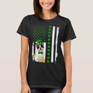 Camiseta Bandera Americana Perro Bulldog Francés Divertido 